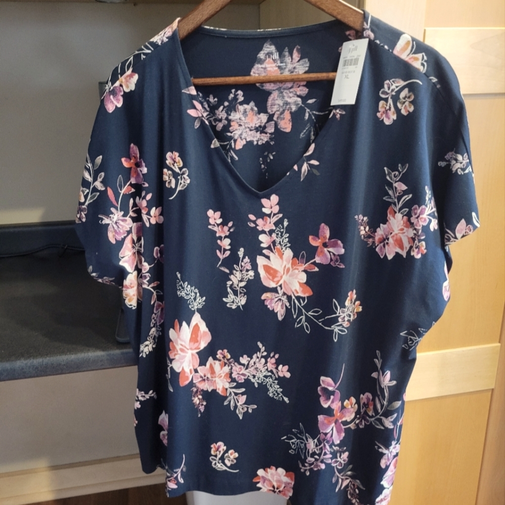 Jjill Luxe Supima v neck top